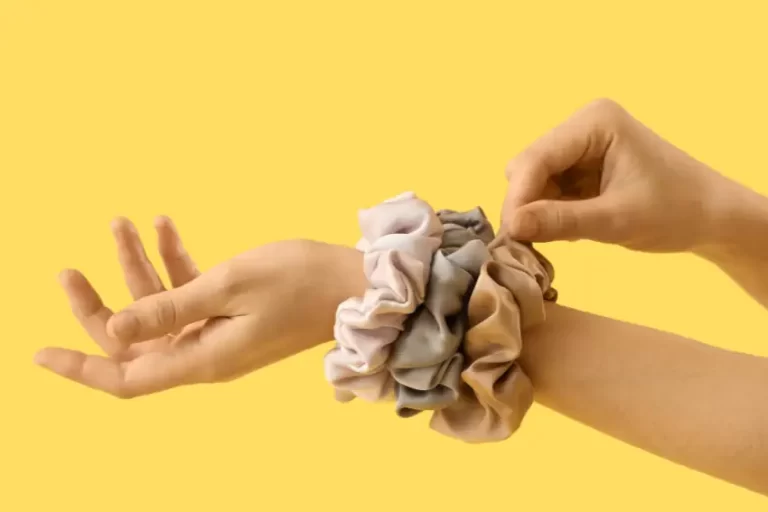 coletero scrunchie tres colores